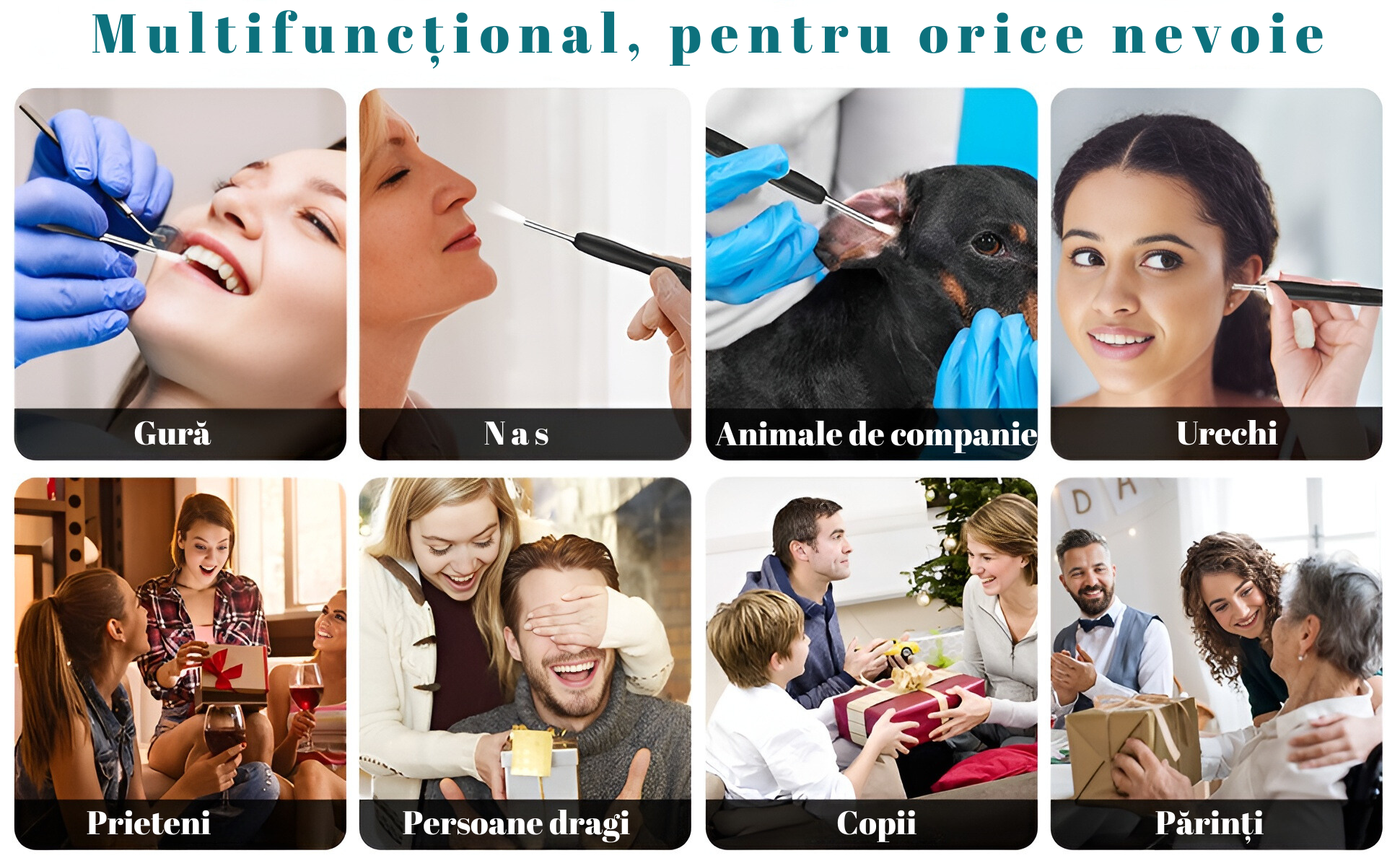 Otoscop cu cameră UltraHD, WiFi, curățare urechi, IP67 - imagine 3