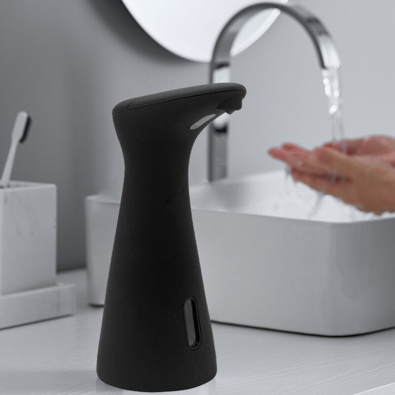 Dozator automat săpun lichid, touchless, 200 ml, negru – ZEQAS - imagine 9