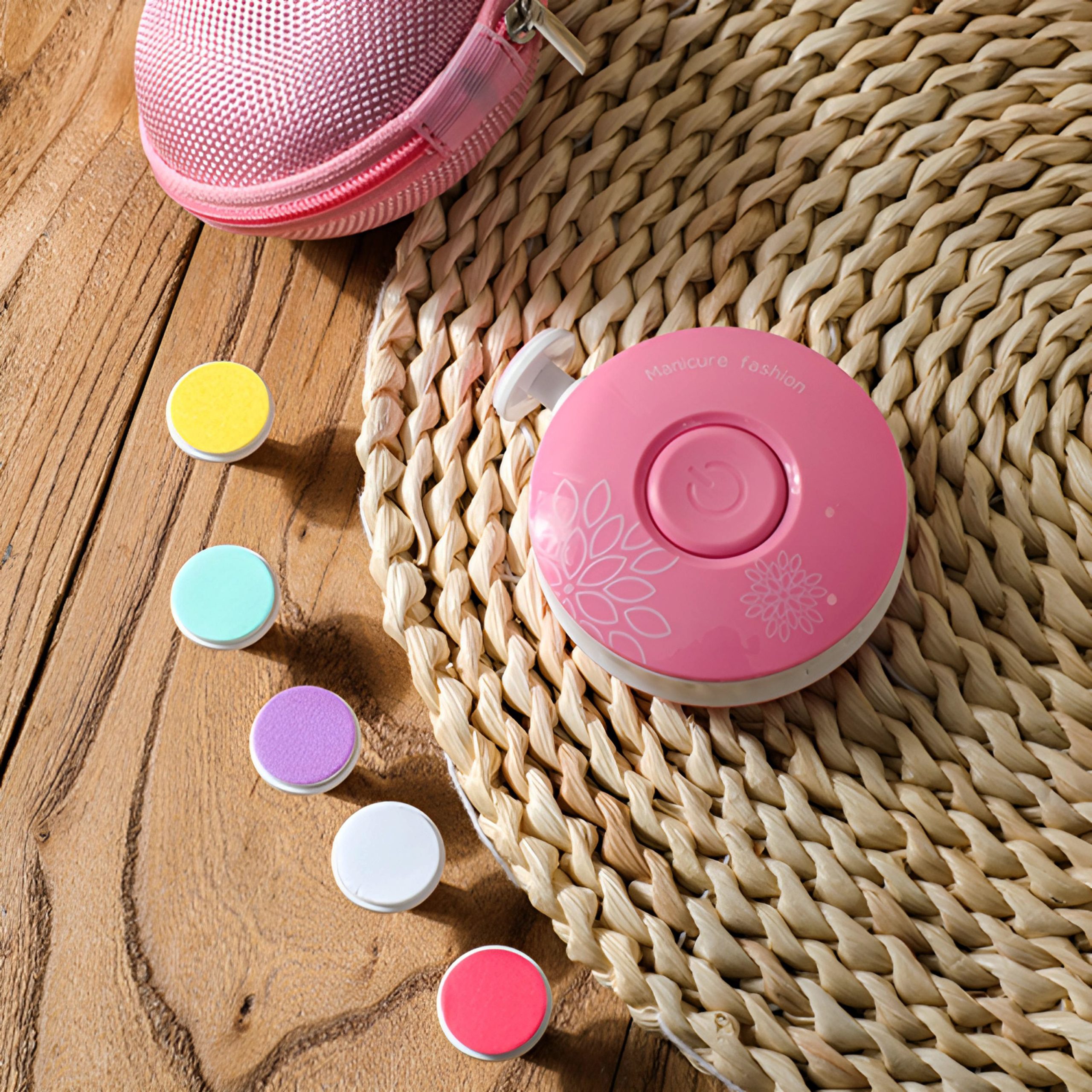 Pila electrica pentru bebelusi/copii/adulti, ZEQAS, 6 capete de schimb, roz - imagine 2