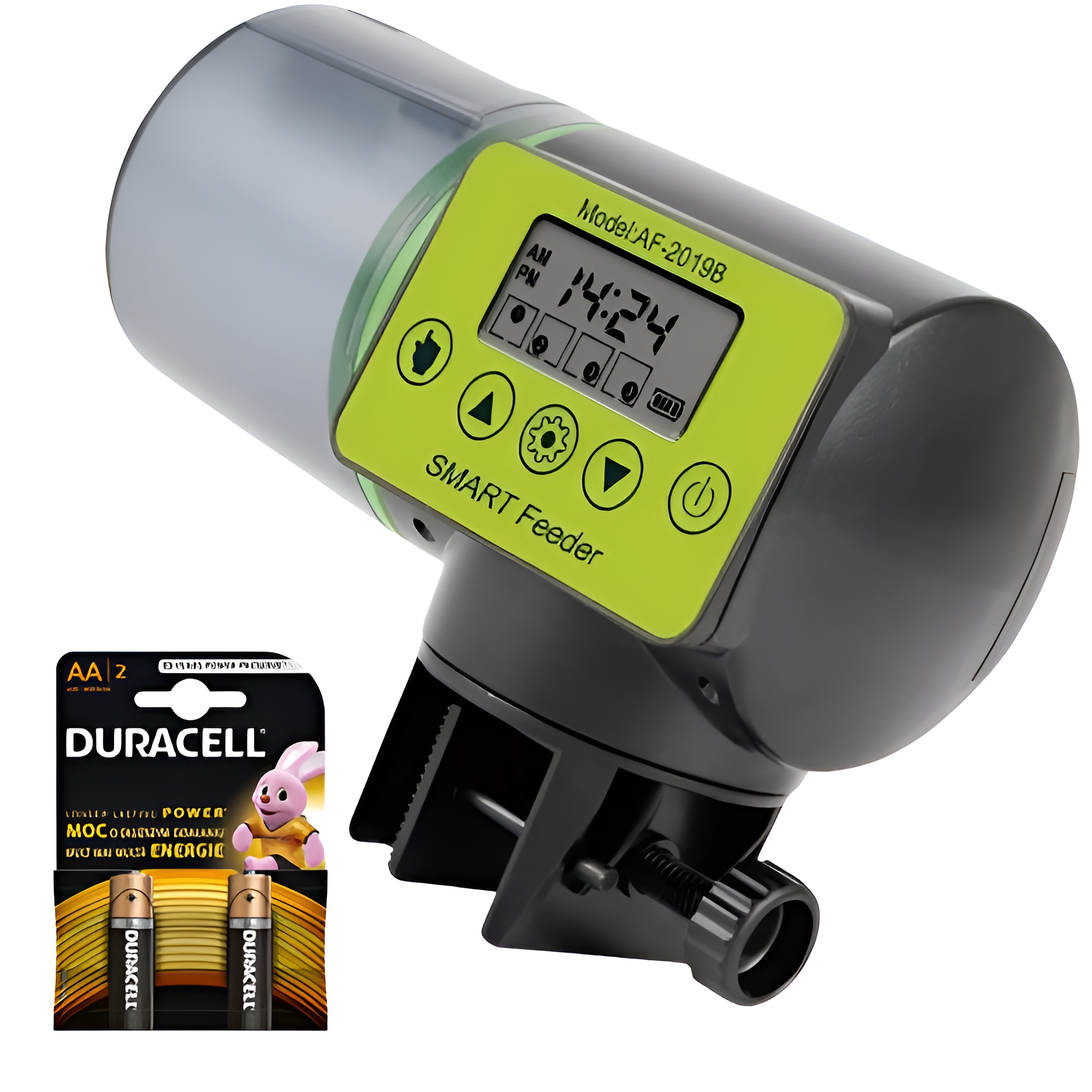 Hrănitor automat acvariu smart, 200 ml, LCD, temporizator, negru – ZEQAS